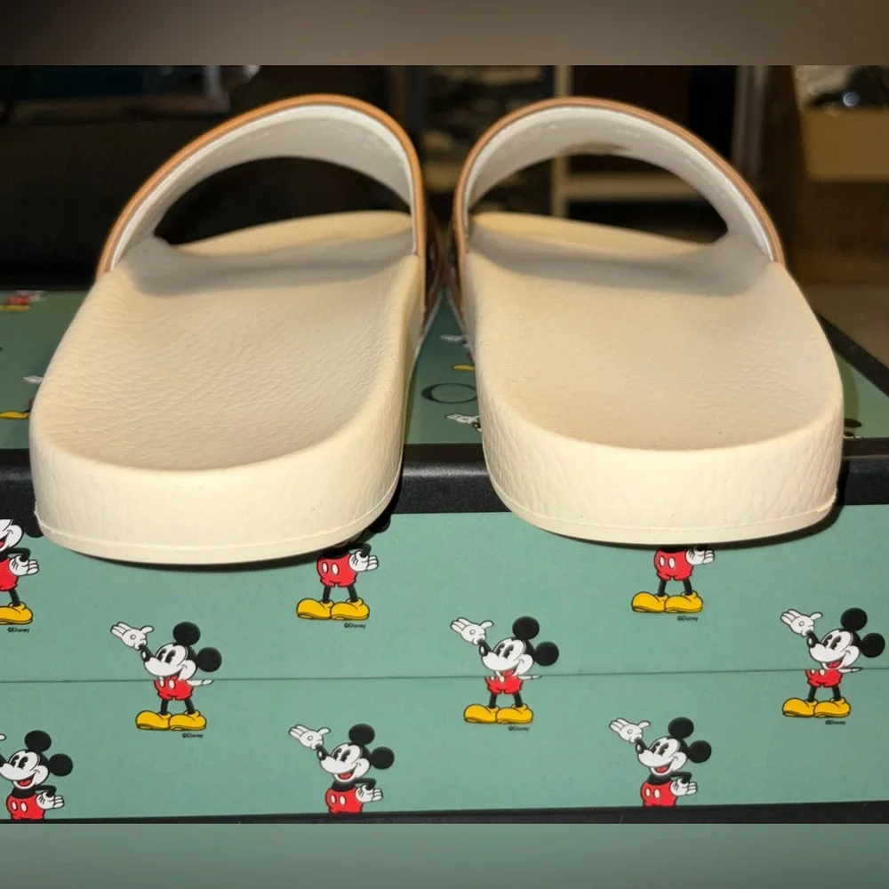 GUCCI DISNEY x MICKEY MOUSE SIGNATURE GG SANDALS SLIDES SZ 9 MEN SZ 11 US 41 IT